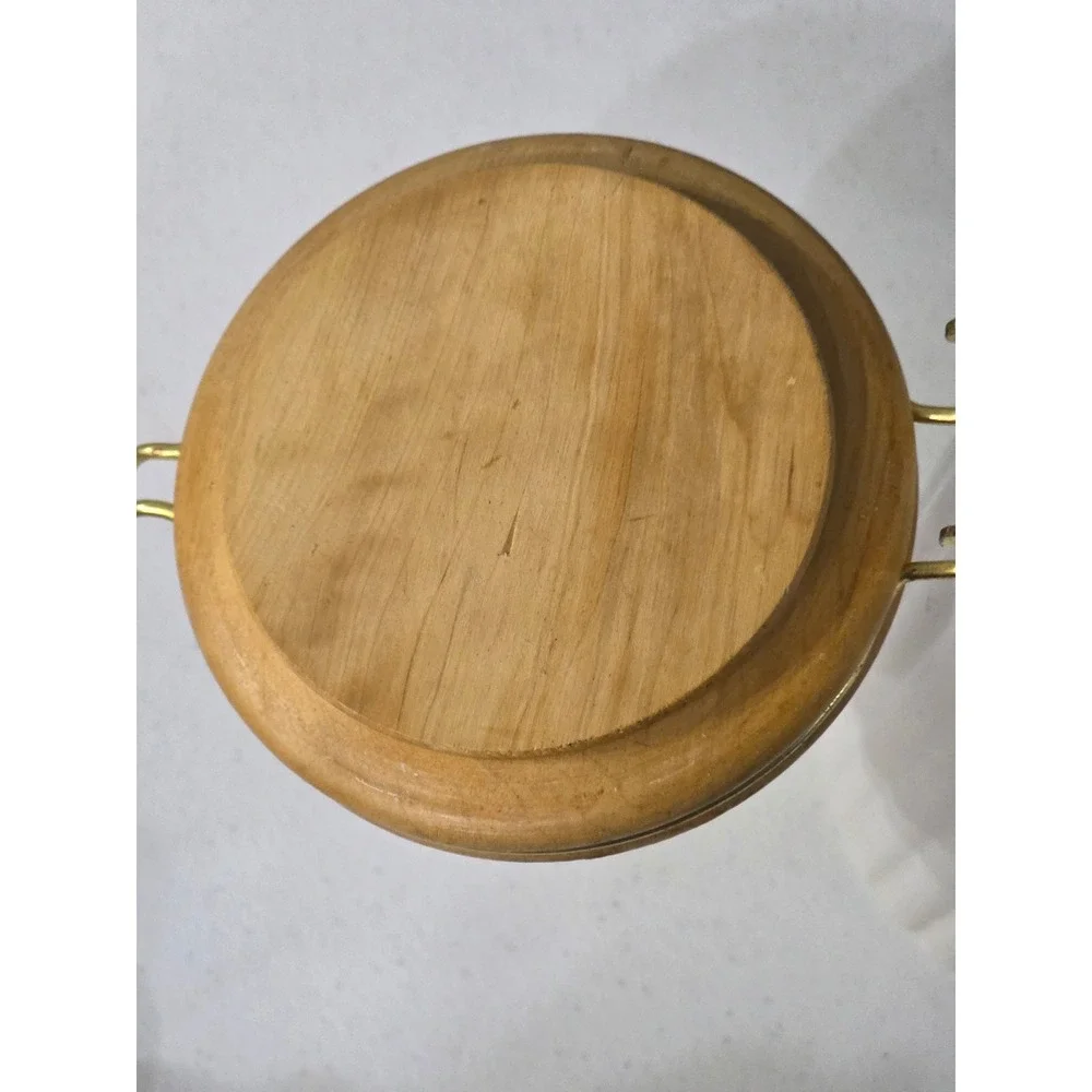White Jar Ceramic Kitchen Canister with Wood Lid and Scoop Gold Clasp